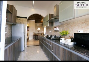 Kitchen in 3 BHK Apartment at Dhakoli Village – for Sale