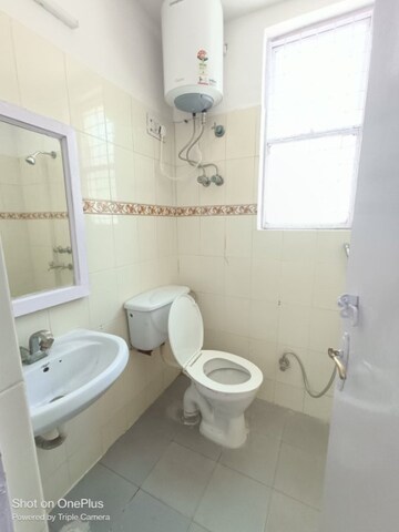 Bathroom in 3 BHK Builder Floor at Palam Vihar Residents Association, Palam Vihar – for Rent
