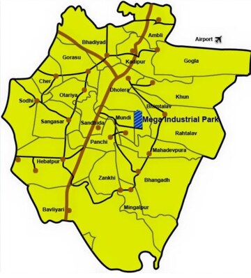  Plot – Map Location View at Dholera - for Sale