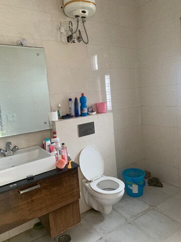 Bathroom in 3 BHK Builder Floor at Ansal Sushant Lok I, Sector 43 – for Rent