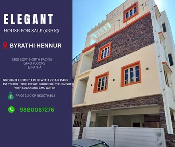 6 BHK Independent House For Resale in Hennur Bangalore  8028421