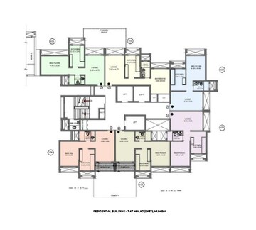 Floor Plan in 1 BHK Apartment at K Raheja Raheja Residency, Malad East – for Sale