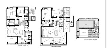 Floor Plan in 4 BHK Penthouse at Indiranagar – for Sale