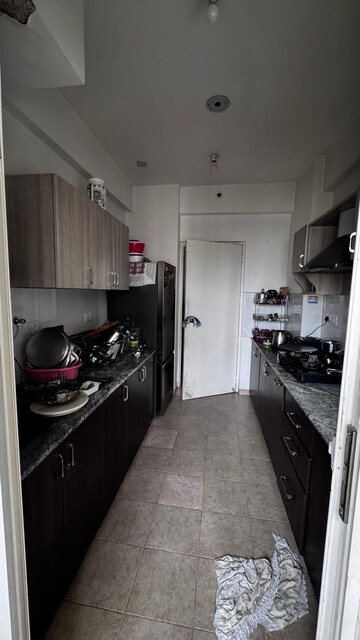Kitchen in 2.5 BHK Apartment at DLF Westend Heights New Town, Akshayanagar – for Rent