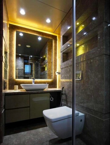 Bathroom in 2 BHK Apartment at K Raheja Palm Court, Malad West – for Rent