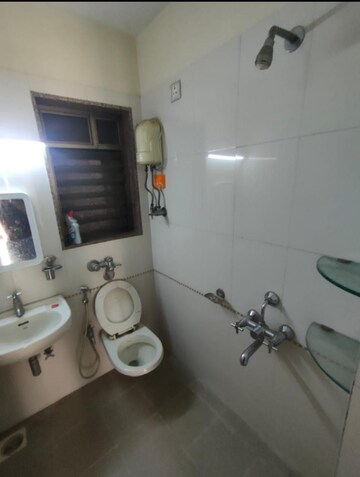 Bathroom in 1 BHK Apartment at Krishna Residency Malad West, Malad West – for Rent