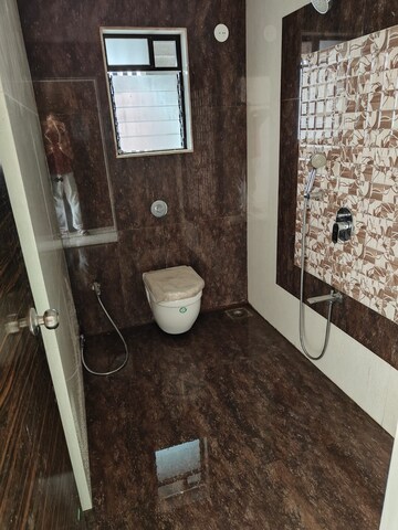 Bathroom in 3 BHK Apartment at Galaxy  Krishna Tower, Kharghar – for Rent