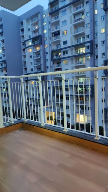 Balcony in 3 BHK Apartment at L&T Raintree Boulevard, Hebbal – for Rent