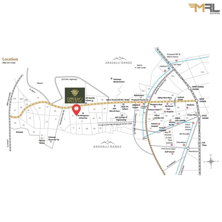 Map Location, lion-green-valley-2  142 Sq.Yd. Plot In Sohna Sector 7 Gurgaon 8029212