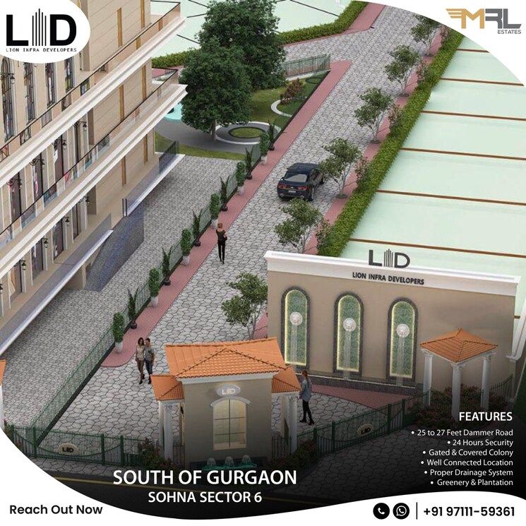 Exterior View, lion-green-valley-2  142 Sq.Yd. Plot In Sohna Sector 7 Gurgaon 8029212