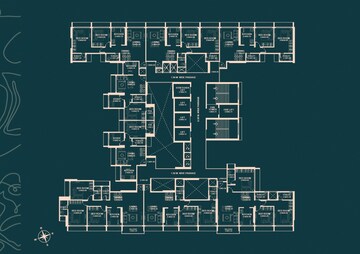 Floor Plan in 3 BHK Apartment at Gajra Bhoomi Serenity, Kharghar – for Sale