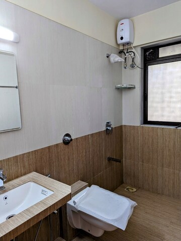 Bathroom in 2 BHK Apartment at BDL Hresa, Chembur – for Rent