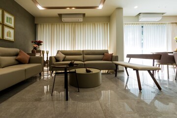 Living Room in 4 BHK Apartment at Vasna Bhayli Road – for Sale