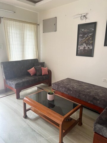 Living Room in 3 BHK Apartment at Jubilee Hills – for Rent