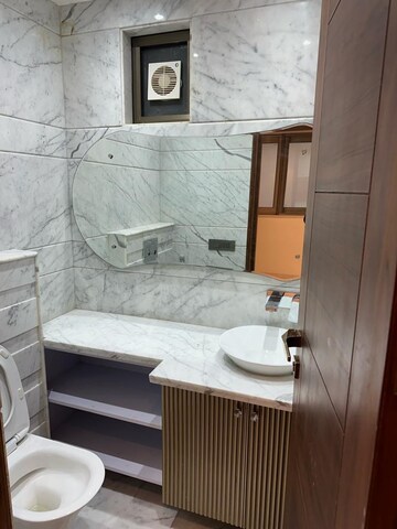 Bathroom in 3 BHK Apartment at Anand Niketan – for Rent