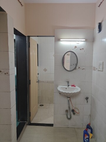 Bathroom in 1 BHK Apartment at Umiya Darshan CHS, Seawoods West – for Rent