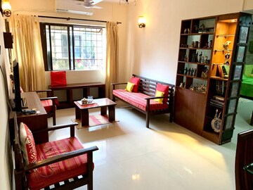 Living Room in 2 BHK Apartment at Foreshore Apartment, Juhu – for Rent