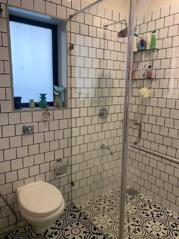Bathroom in 1 BHK Apartment at Bandra West – for Rent