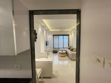 Living Room in 2 BHK Apartment at Ashar Axis, Majiwada – for Rent