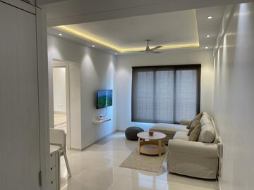 Living Room in 2 BHK Apartment at Ashar Axis, Majiwada – for Rent