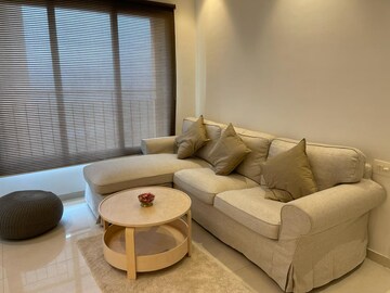 Living Room in 2 BHK Apartment at Ashar Axis, Majiwada – for Rent