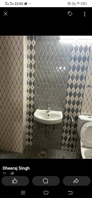 Bathroom in 2.5 BHK Apartment at Mahagun Mywoods, Sector 16c Greater Noida – for Rent