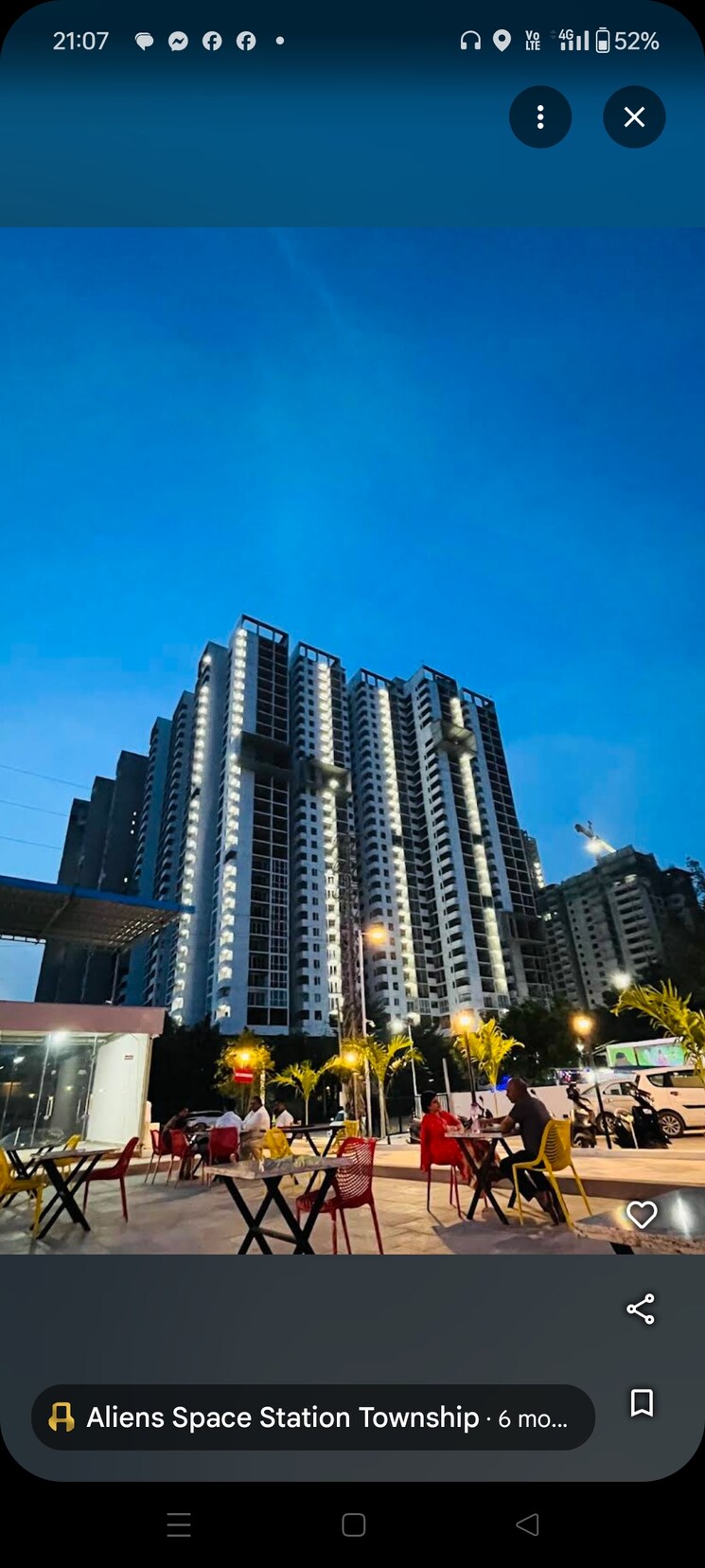 Exterior View, aliens-space-station-1-cassini 3 Bedroom 1597 Sq.Ft. Apartment In Tellapur Hyderabad 8029802