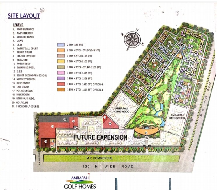 Master Plan, amrapali-golf-homes 2 Bedroom 1100 Sq.Ft. Apartment In Sector 4, Greater Noida Greater Noida 8029834