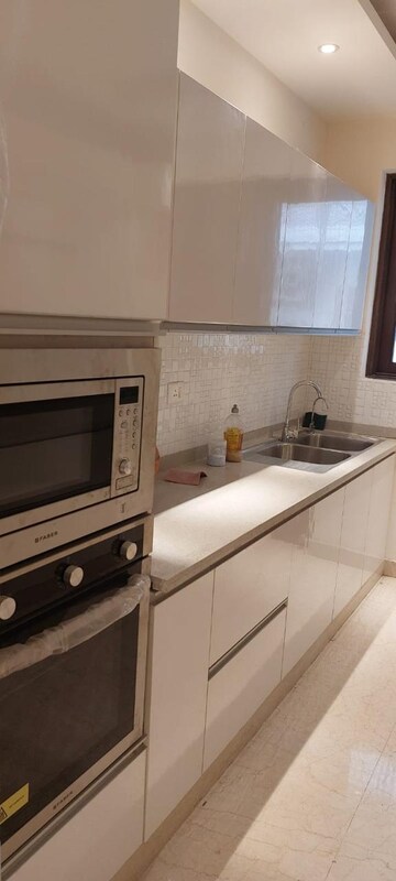 Kitchen in 3 BHK Builder Floor at Unitech South City II, Sector 50 – for Rent