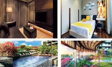 Master Bedroom in 3 BHK Apartment at Krisumi Waterside Residences, Sector 36a – for Sale