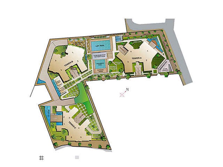 Master Plan, db-realty-orchid-woods 3 Bedroom 1274 Sq.Ft. Apartment In Goregaon East Mumbai 8030037