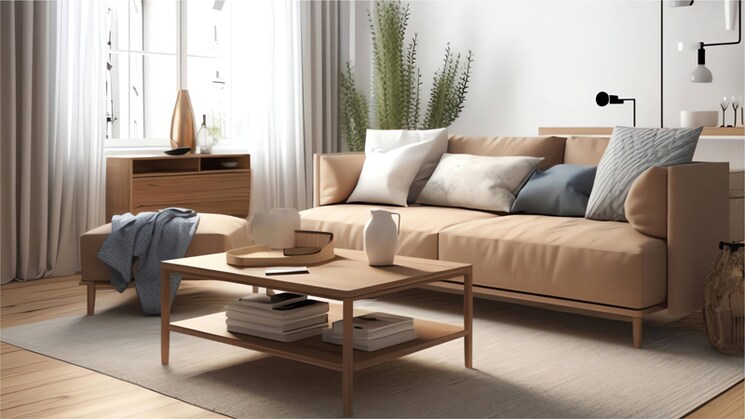 Living Room, mahalaxmi-elegance 2 Bedroom 715 Sq.Ft. Apartment In Undri Pune 8030043