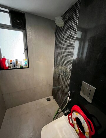 Bathroom in 2 BHK Apartment at Lodha Luxuria Priva, Majiwada – for Rent
