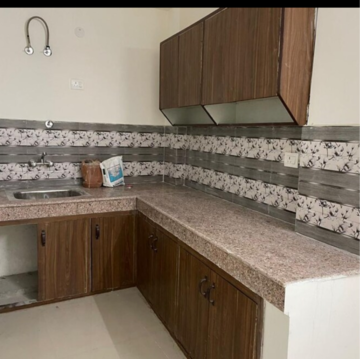 Kitchen in 1 BHK Builder Floor at Khirki Extension – for Rent