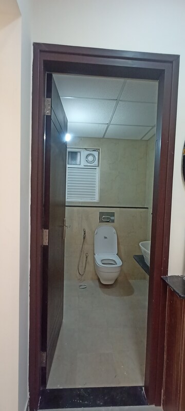 Bathroom in 3 BHK Apartment at Lakshmi Cadillac, Kondapur – for Rent