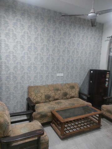 Living Room in 1 BHK Apartment at MS Enclave Zirakpur, Dhakoli Village – for Rent
