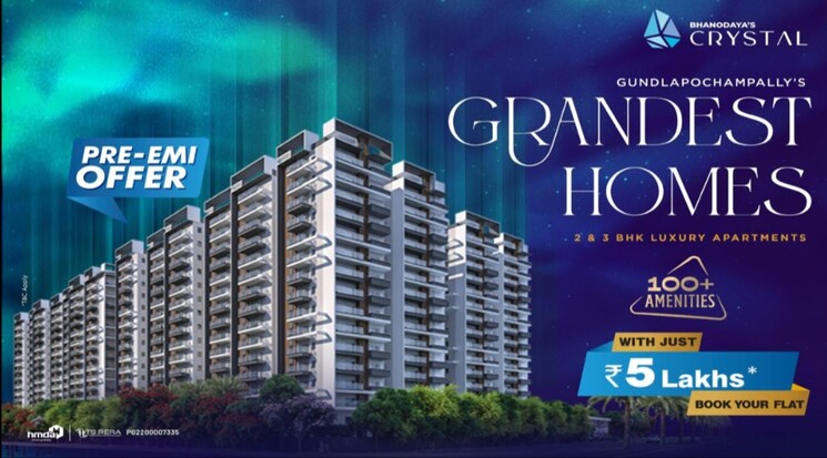 Exterior View, bhanodayas-crystal 2 Bedroom 1320 Sq.Ft. Apartment In Gundlapochampalli Hyderabad 8030561