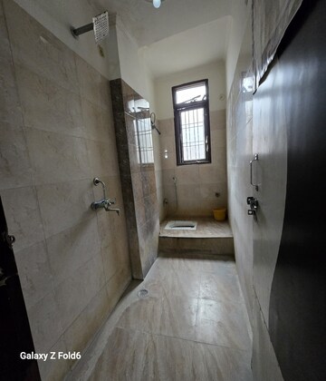 Bathroom in 2.5 BHK Builder Floor at Chattarpur – for Rent