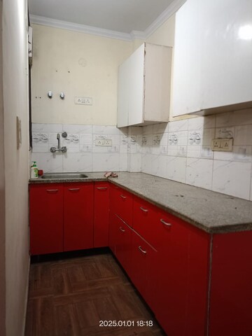 Kitchen in 1 BHK Apartment at Palm Residency Chhatarpur, Chattarpur – for Rent