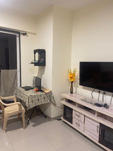 Living Room in 1 BHK Apartment at Gajraj Bhoomi Lawns Phase I, Shilphata – for Rent