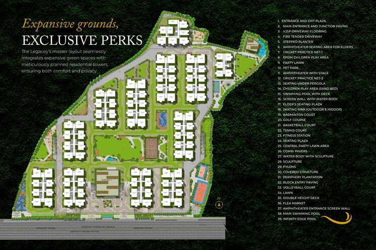 Master Plan, ananda-the-legacey 3 Bedroom 1495 Sq.Ft. Apartment In Manikonda Hyderabad 8031182