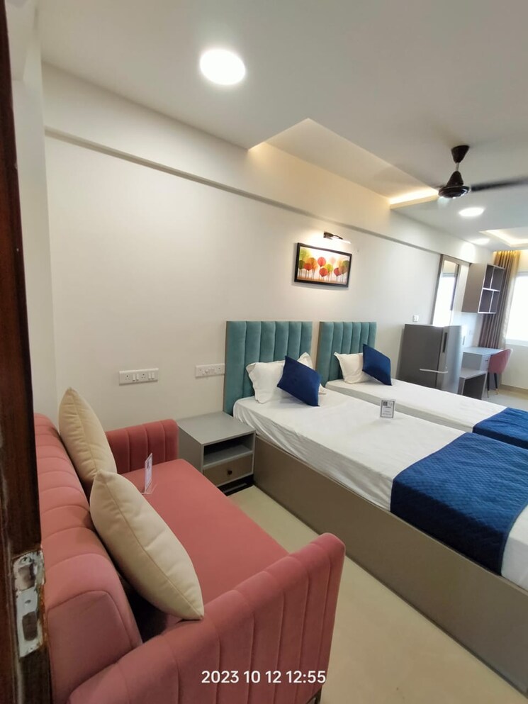 Living Room, okay-plus-solitaire-suites 1 Bedroom 403 Sq.Ft. Apartment In Jeerota Jaipur 8031224