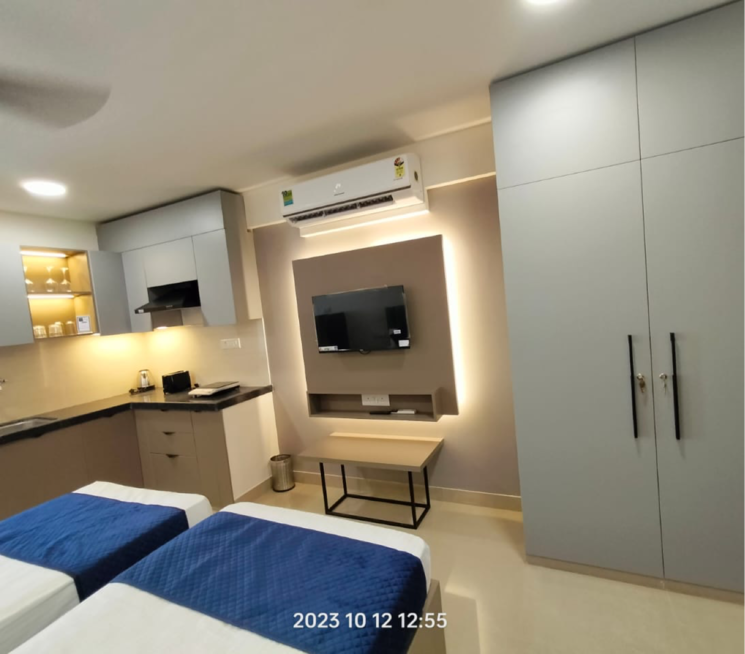 Bedroom, okay-plus-solitaire-suites 1 Bedroom 403 Sq.Ft. Apartment In Jeerota Jaipur 8031224