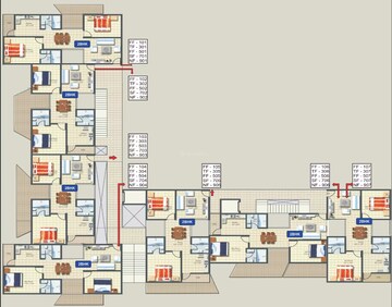 Floor Plan in 2 BHK Apartment at Byrathi – for Sale