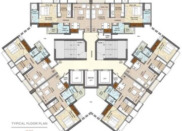 Master Bedroom in 3 BHK Apartment at Vijay Orovia, Ghodbunder Road – for Rent