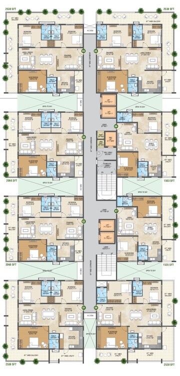 3 BHK Apartment For Resale in Pragathi Green Woods Bowrampet Hyderabad  8031622