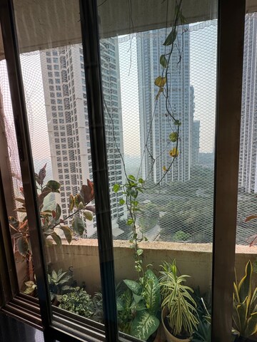 Balcony in 2.5 BHK Apartment at Oberoi Realty Woods, Goregaon East – for Rent