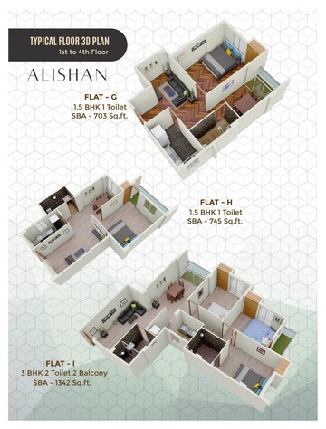 Floor Plan in 2 BHK Apartment at Thakurpukur – for Sale