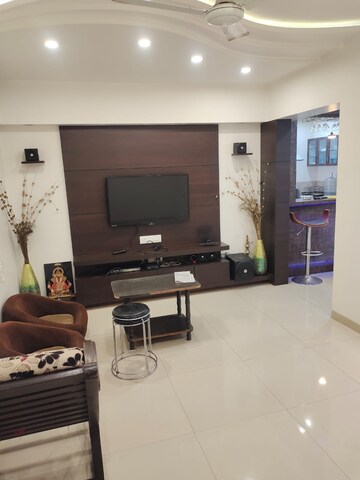 Living Room in 2 BHK Apartment at SM Icon 51, Wadgaon Sheri – for Rent