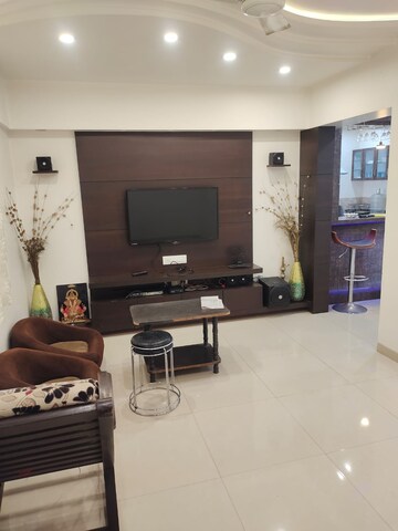 Living Room in 2 BHK Apartment at SM Icon 51, Wadgaon Sheri – for Rent